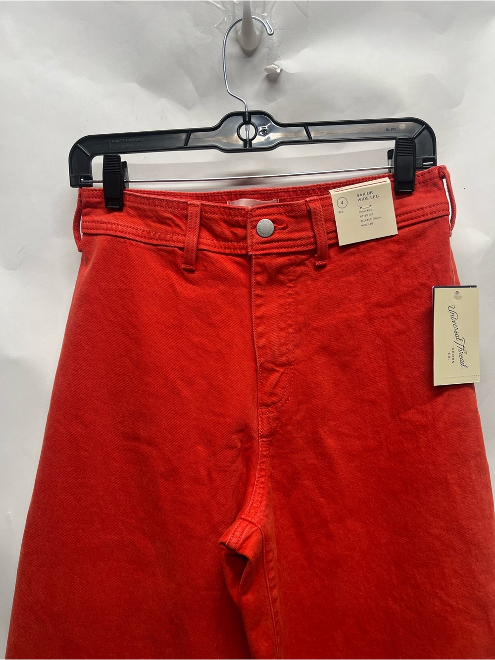 Universal Threads Red Sailor Wide Leg Ankle Jeans size 4 - Picture 5 of 8